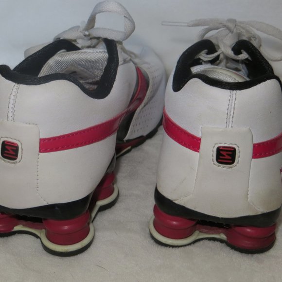 Nike Shox Black Pink Running Flash White Youth 6Y US 7.5 - Picture 3 of 7